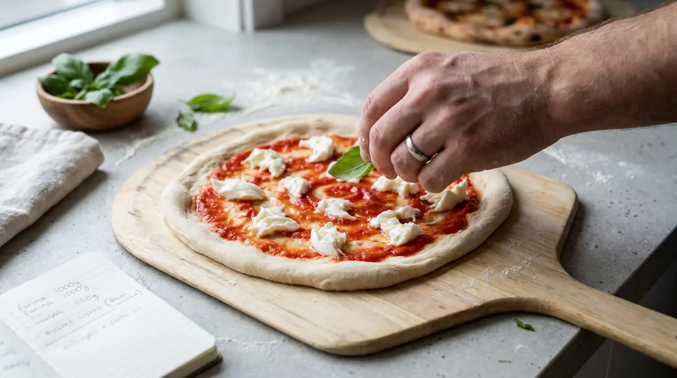 Stemningsbillede der illustrerer opskrifter på projektpizza